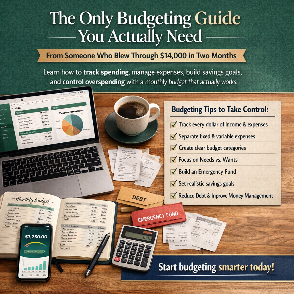 The Only Budgeting Guide You Actually Need (From Someone Who Blew Through $14,000 in Two Months)
