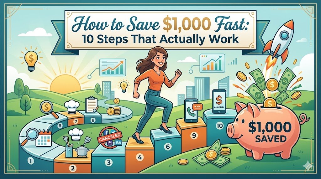 How to Save $1,000 Fast: 10 Steps That Actually Work
