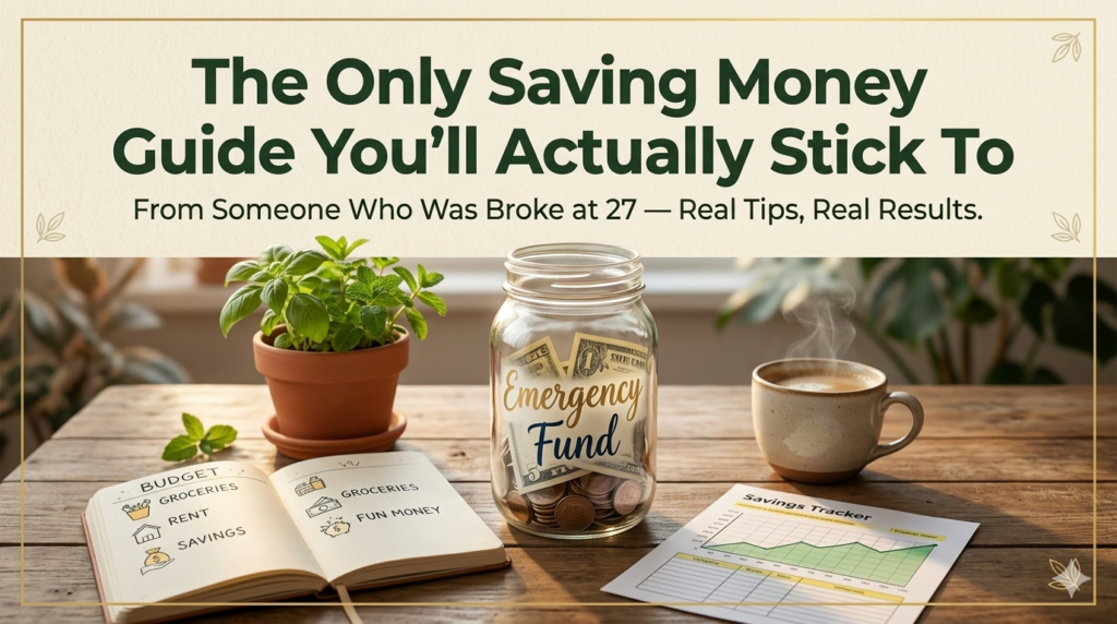 The Only Saving Money Guide You'll Actually Stick To (From Someone Who Was Broke at 27)