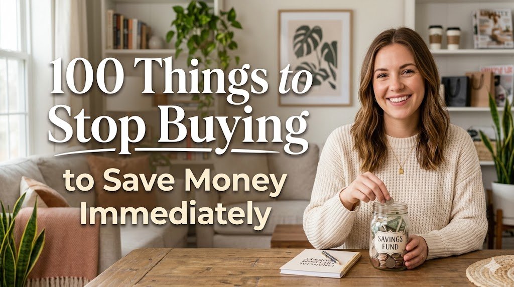 100 Things to Stop Buying to Save Money Immediately
