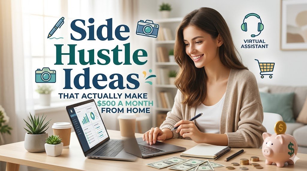 Side Hustle Ideas That Actually Make $500 a Month From Home